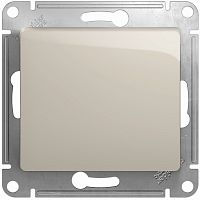 Переключатель без рамки Systeme Electric Glossa 1-кл. проходной молочный картинка